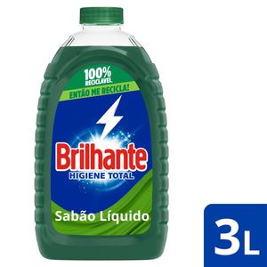 Lava Roupas Brilhante Líquido Higiene Total 3l