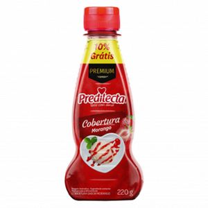 Cobertura para Sorvete Predilecta Morango 200g