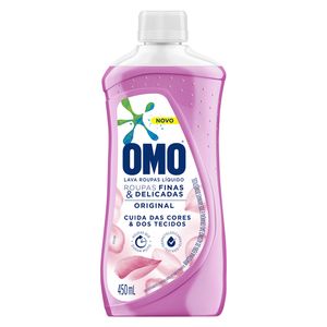 Lava Roupas Omo Líquido Roupas Fina e Delicadas Original 450ml