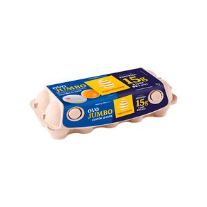 Ovos Mantiqueira Jumbo Branco Polpa com 10 un