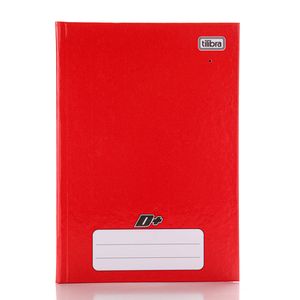 Caderno Brochura Tilibra Capa Dura D+ Vermelho 1/4 com 48 Folhas