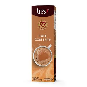 Café com Leite Três com 10 Cápsulas 90g
