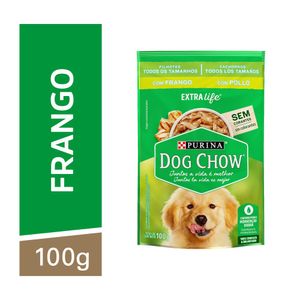 Ração Úmida DOG CHOW Cães Filhotes Frango 100g