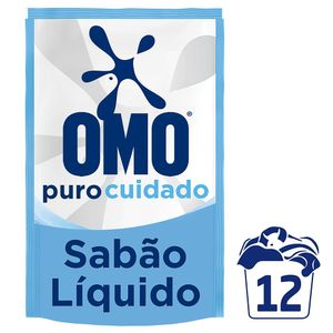 Lava Roupas Omo Líquido Puro Cuidado Refil 900ml