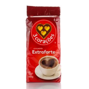 Café 3 Corações Vácuo Extra Forte 500g