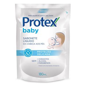 Sabonete Líquido Protex Baby Da Cabeça aos Pés Proteção Delicada Refil 180ml