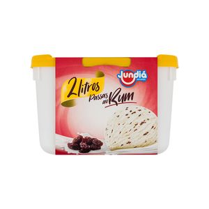 Sorvete Jundiá Passas ao Rum 2L