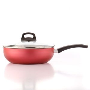 Frigideira Panelux Premium para Ovo com Tampa Cereja 14cm