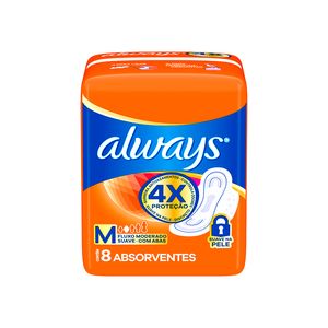 Absorvente Always Suave M 8un