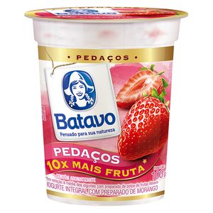 Iogurte Batavo com Pedaços Frutas Morango 100g