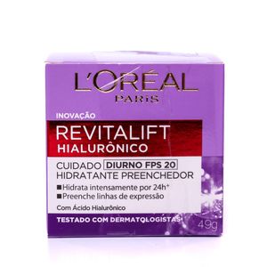 Creme Facial Revitalift FPS 20 Hialurônico Diurno 49gr