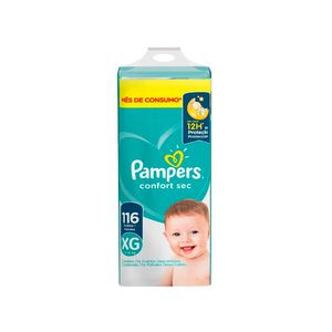Fralda Pampers Confort Sec Jumbo Xg 116un