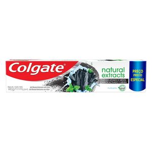 Creme Dental Colgate Naturals Extrats Carvão Ativado 140g