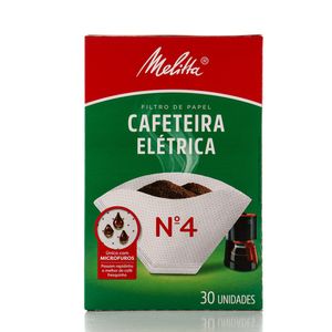Filtro de Papel Melitta para Cafeteira N.4 com 30Unidades