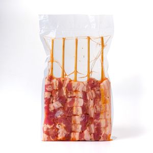 Espetinho Suíno de Panceta Resfriado Temperado 1 Pacote 618g