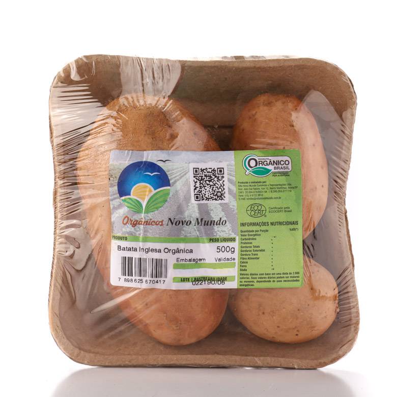 Batata Inglesa Sítio Novo Mundo Orgânica 500g
