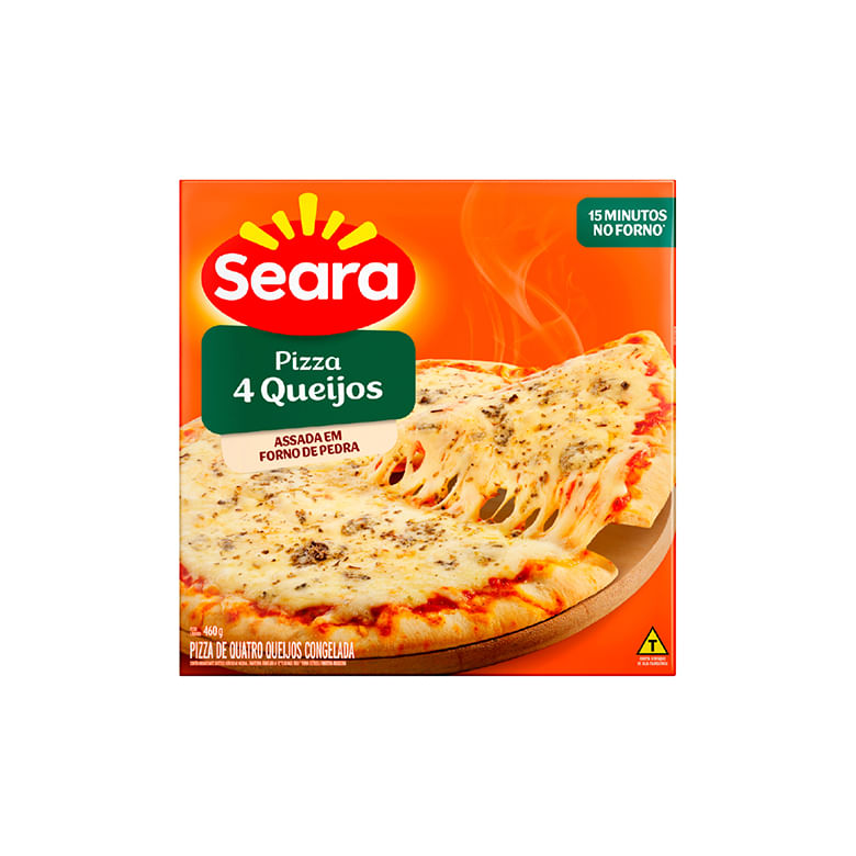 Pizza Seara 4 Queijos 460g - Covabra