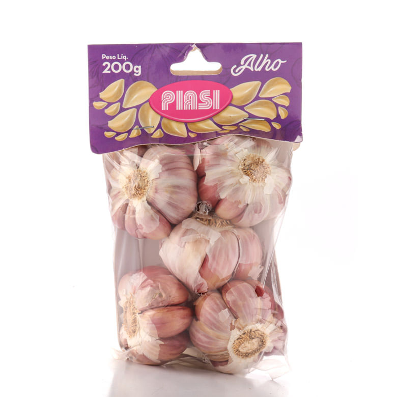 Alho Roxo Piasi Pacote 200G