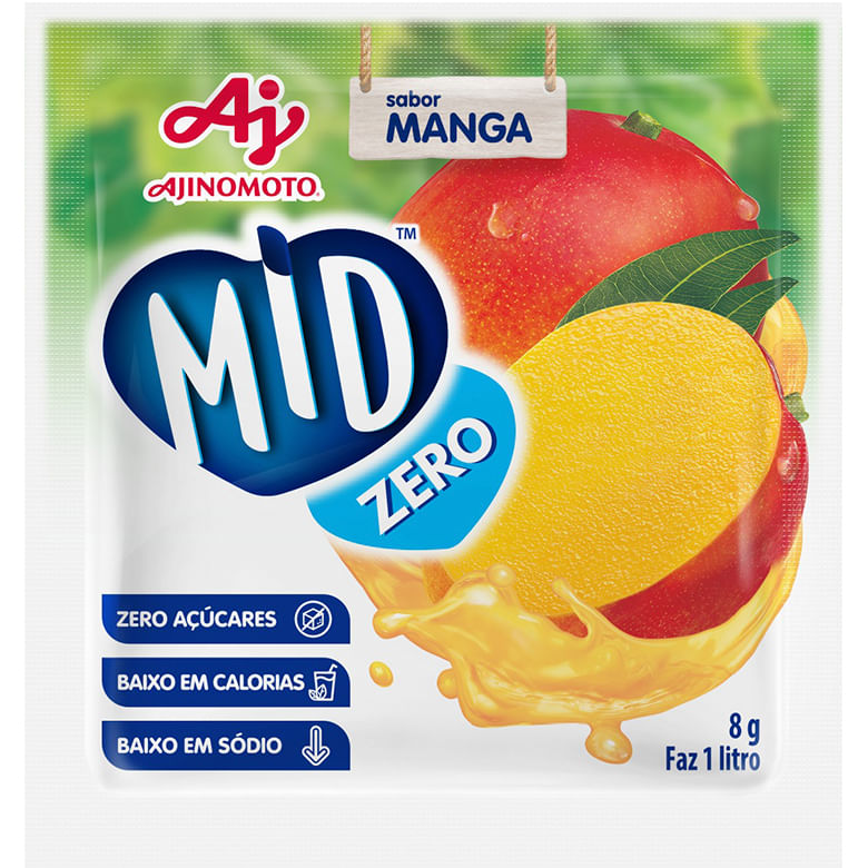 Refresco em Pó Mid Zero Manga 8g - Covabra