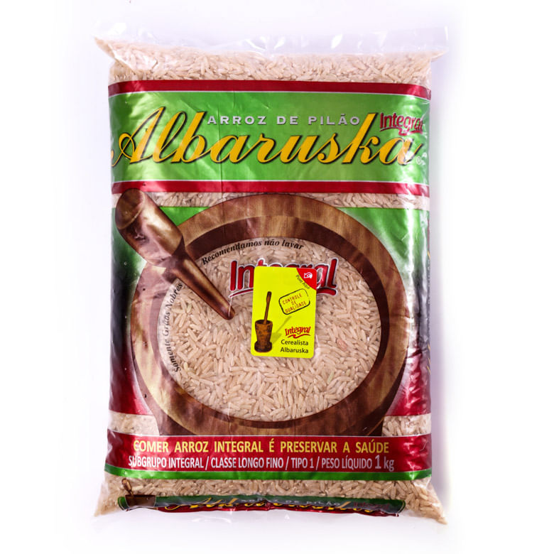 Arroz Integral Albaruska Tipo 1 Pacote com 1kg