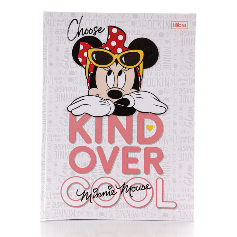 Caderno Tilibra Capa Dura Costurado Minnie 96 Folhas