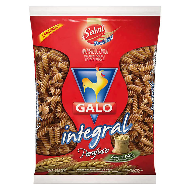 Massa Integral Parafuso Galo 500g