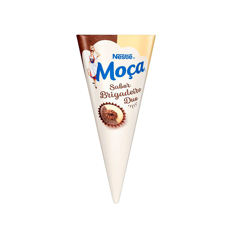 Sorvete Nestlé Cone Moça Brigadeiro Duo 62g - Covabra
