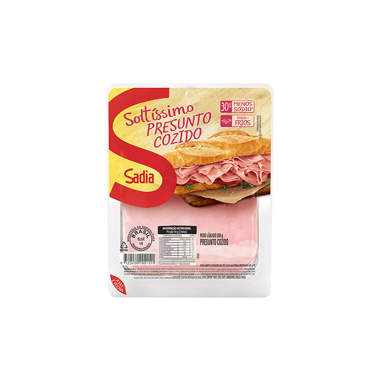 Presunto Soltissimo sem Capa de Gordura Seara 200g