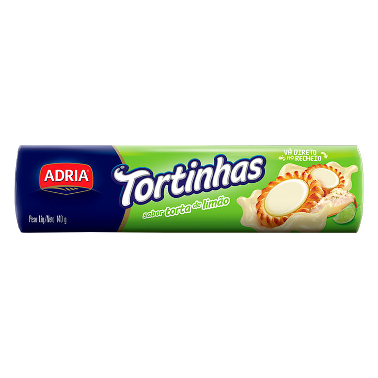 Biscoito Tortinhas Torta de Limão 140g - Adria