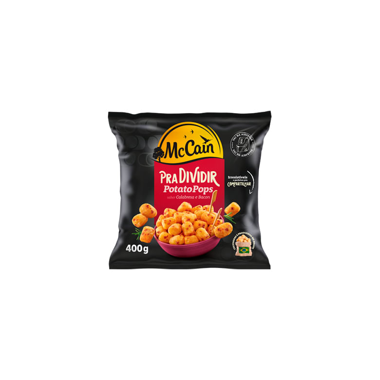 Batata Mccain Potato Pops Calabresa e Bacon 400g - Covabra