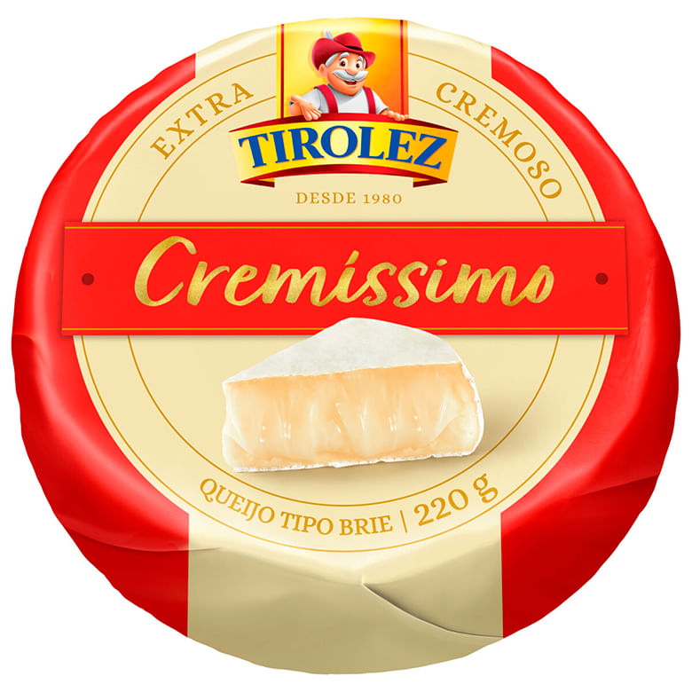 Queijo Tipo Brie Cremissimo Tirolez 220g