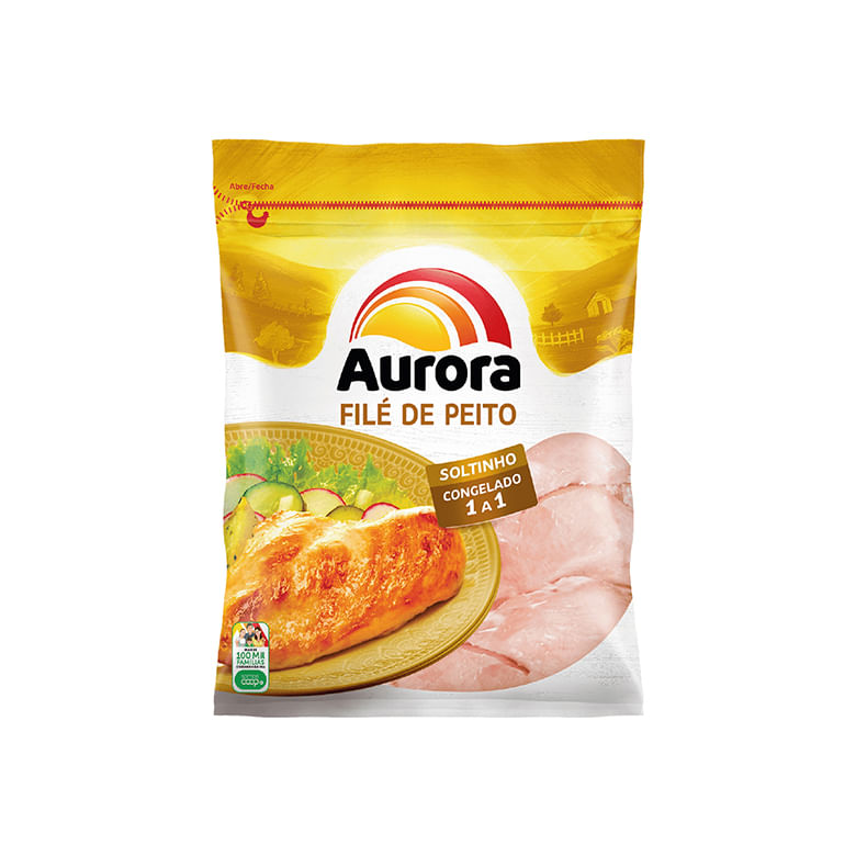Filé de Peito de Frango Aurora Congelado 1a1 1kg - Covabra