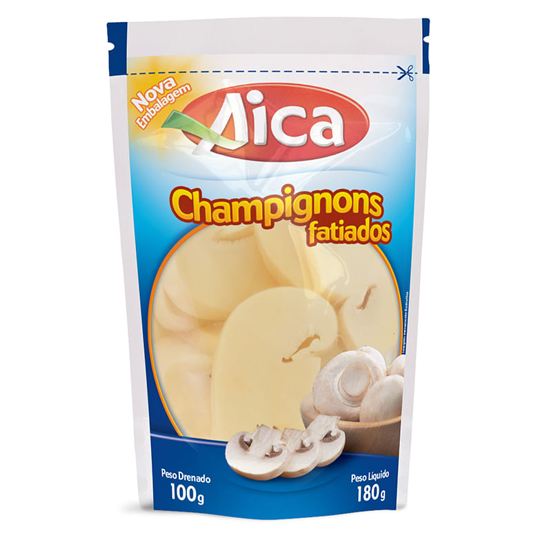 Cogumelo Champignon Fatiado Aica 100g