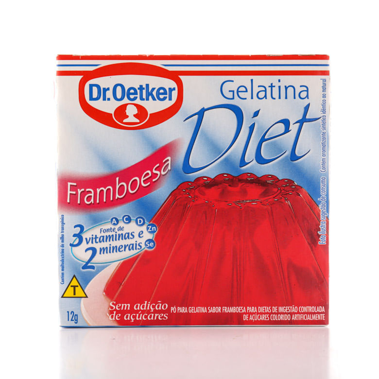 Gelatina Dr. Oetker Diet Framboesa 12g