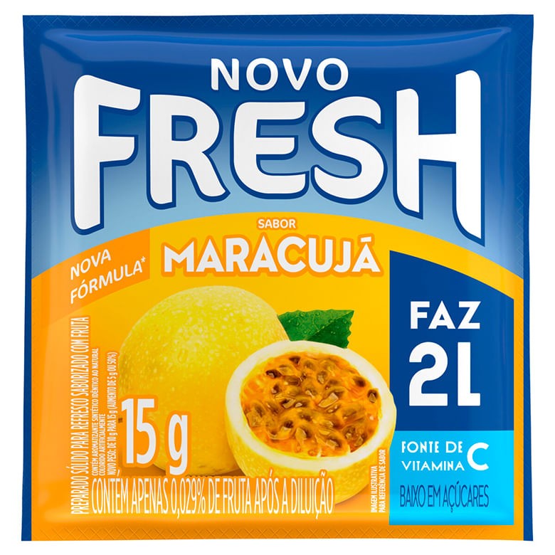 Refresco em Pó Fresh Maracujá 15g - Covabra