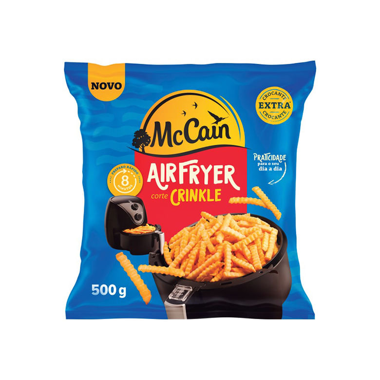 Batata Pré-Frita McCain Airfryer Crinkle Extracrocante Congelada 500g