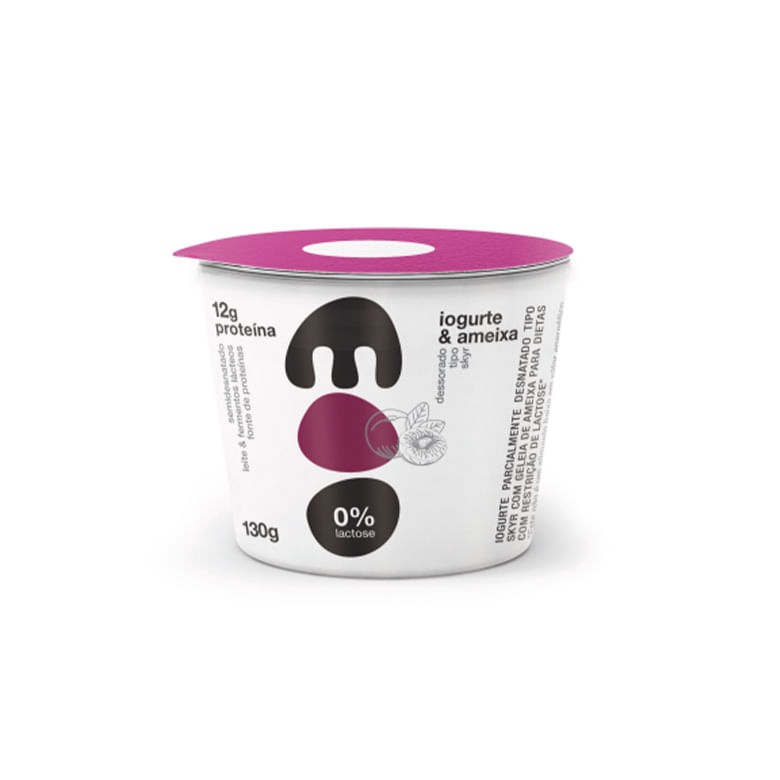 Iogurte Moo Skyr 12g Proteína Zero Lactose Ameixa 130g - Covabra