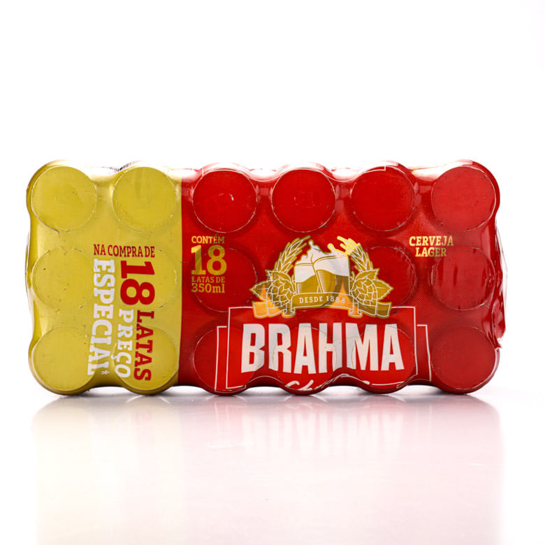 Cerveja Brahma Lata 350ml com 18Unidades