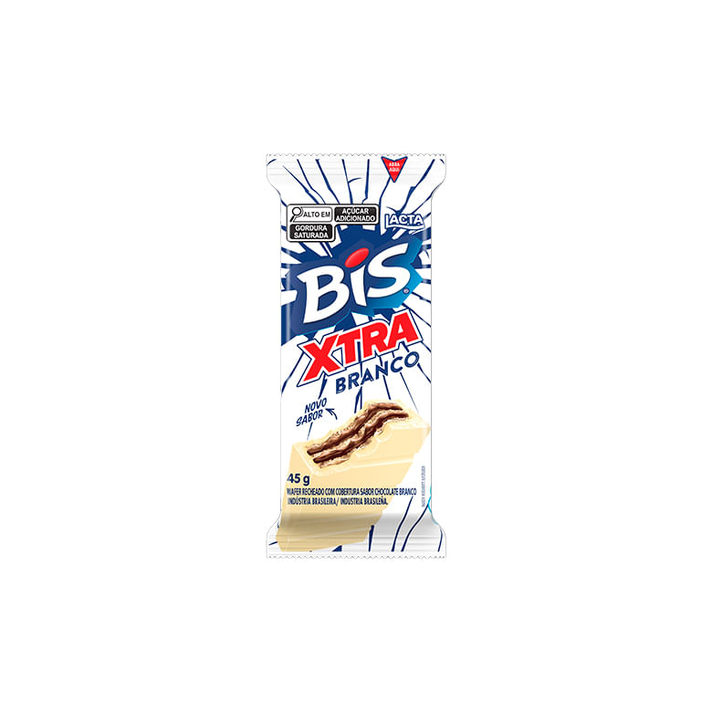 Chocolate Lacta Bis Xtra Chocolate Branco 45g - Covabra Chocolate Lacta Bis Xtra Chocolate Branco 45g - Covabra