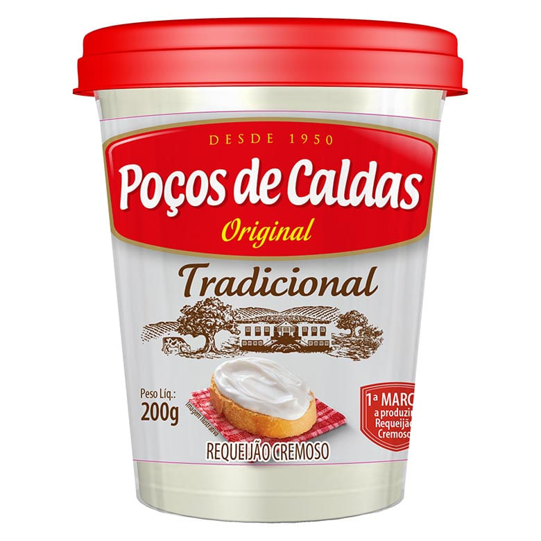 Requeijão Poços de Caldas Copo com 200g