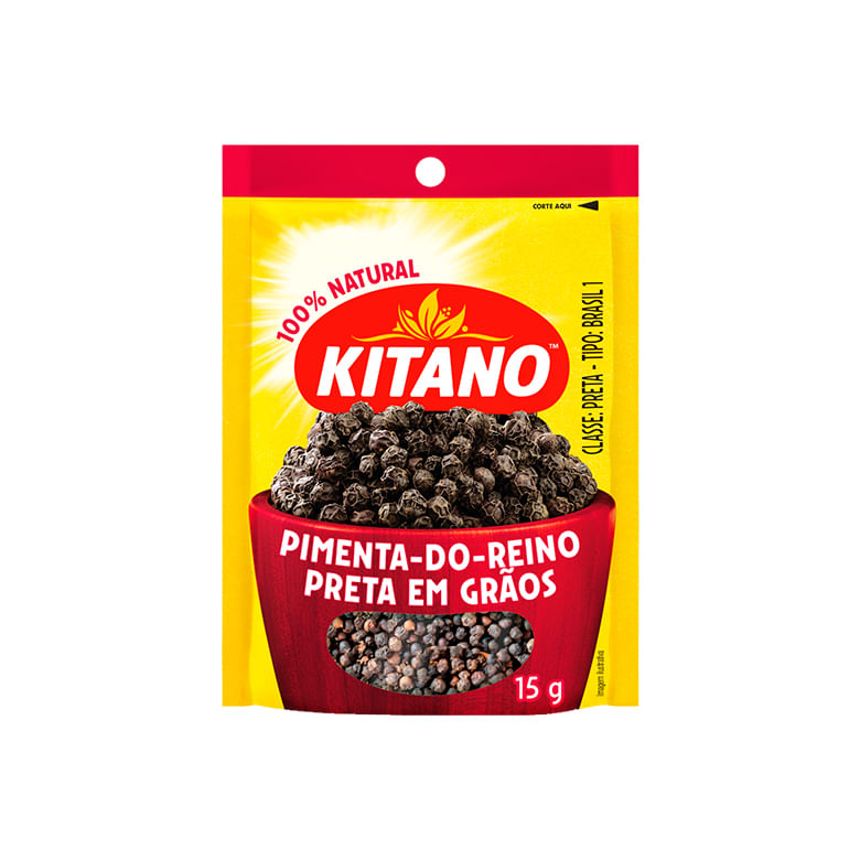 Pimenta-do-Reino Preta em Grãos Kitano 15g