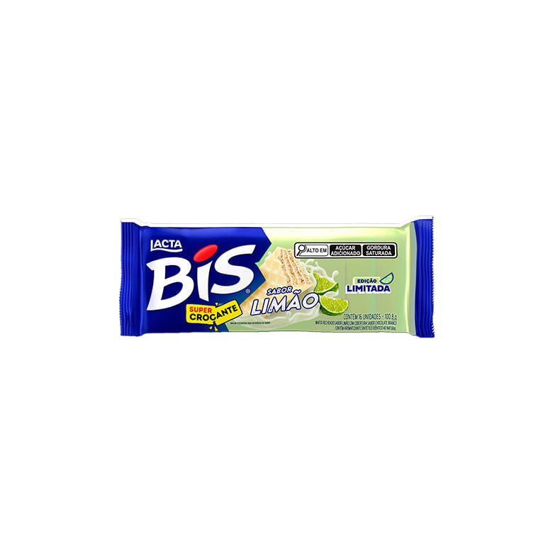 Chocolate Lacta Bis Limão com Chocolate Branco 100,8g - Covabra