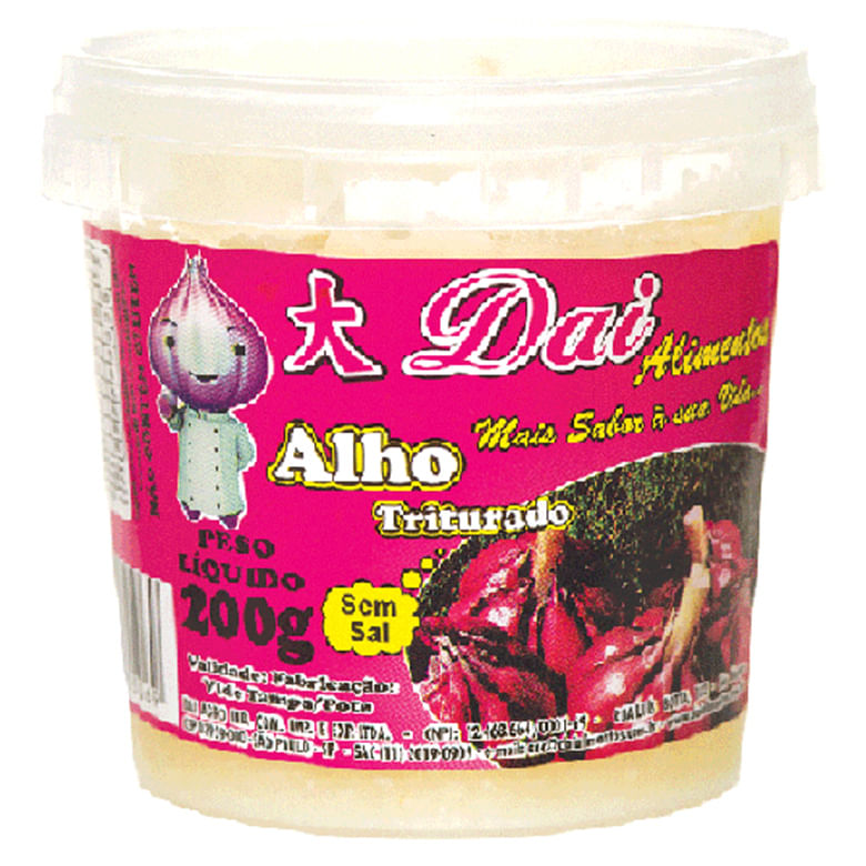 Alho Triturado Dai Alimentos 200 g