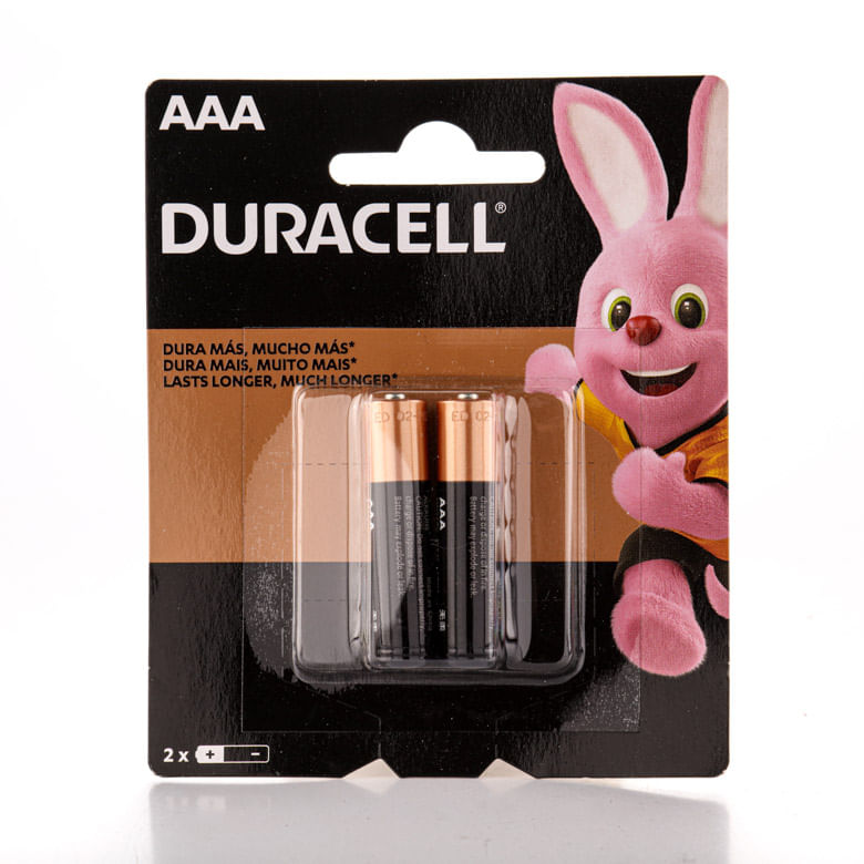 Pilha Duracell Alcalina Palito AAA2 com 2Unidades - Covabra
