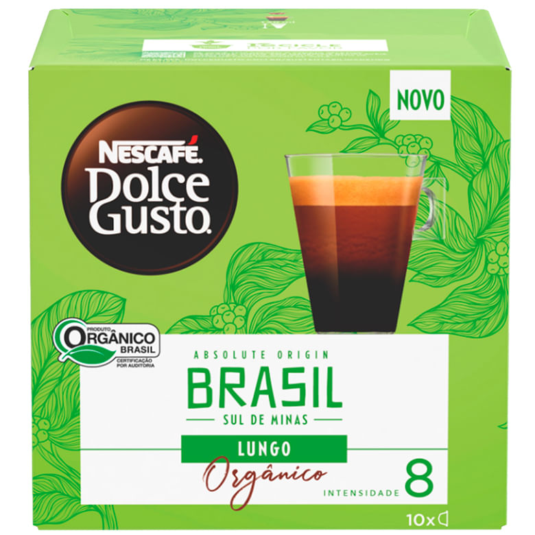 Café Dolce Gusto Orgânico Brasil Lungo com 10 Cápsulas 80g - Covabra