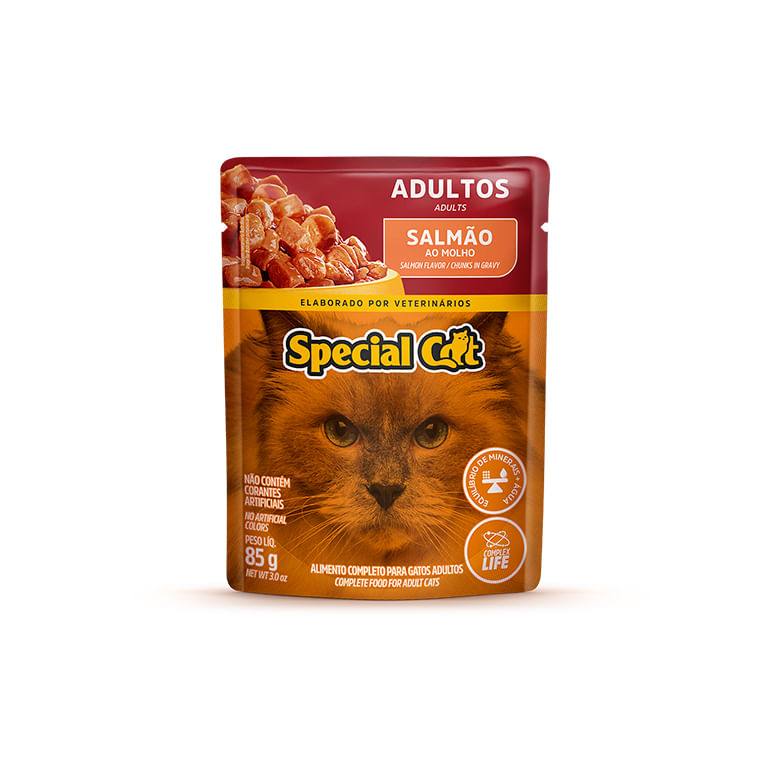 Alimento para Gatos Special Cat Castrados Salmão Sache 85g