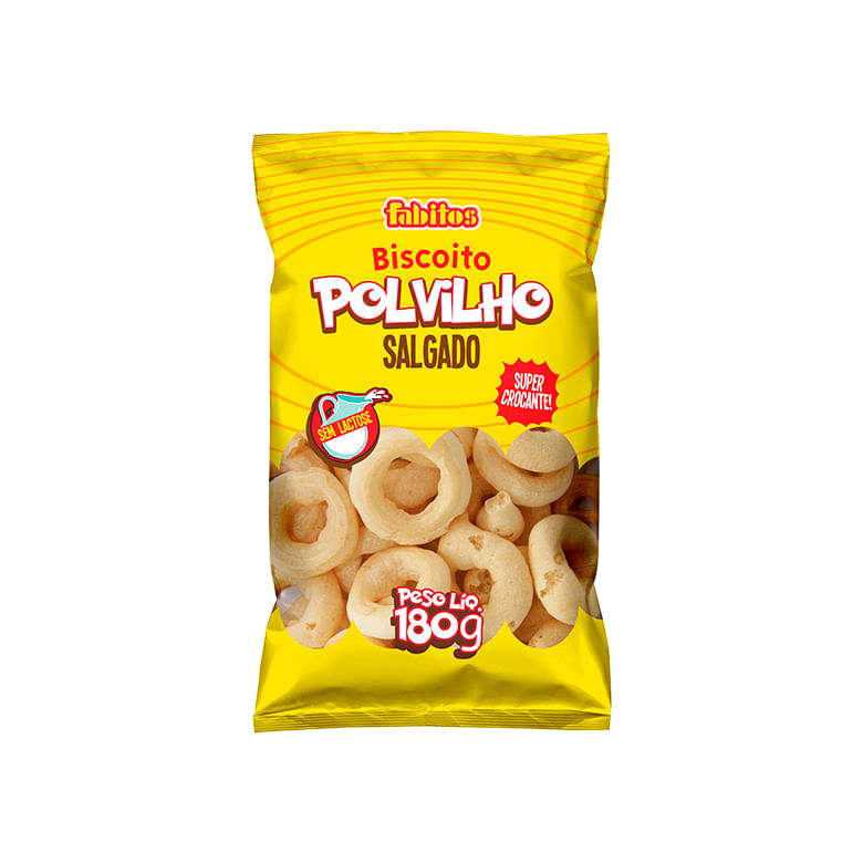 Biscoito Polvilho Fabitos Salgado 180g