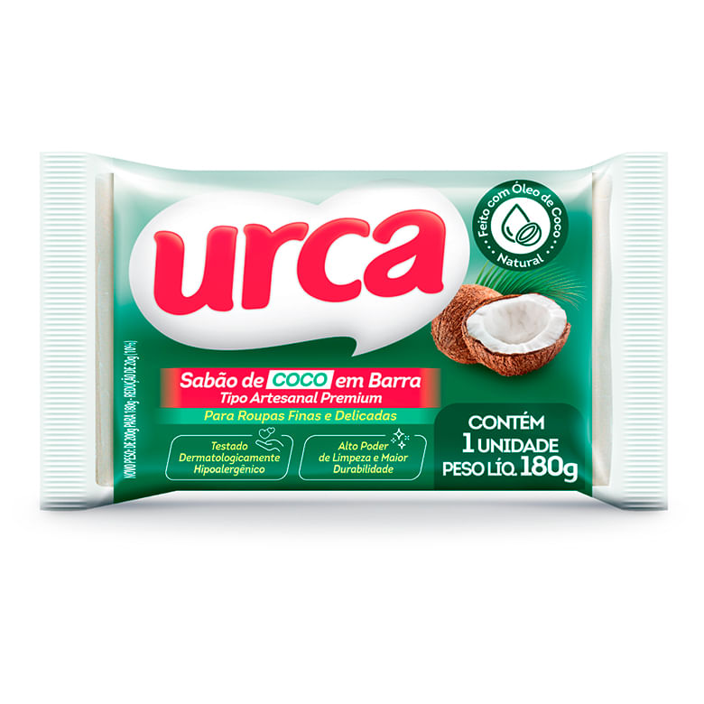 Sabão em Pedra Coco 180g Urca