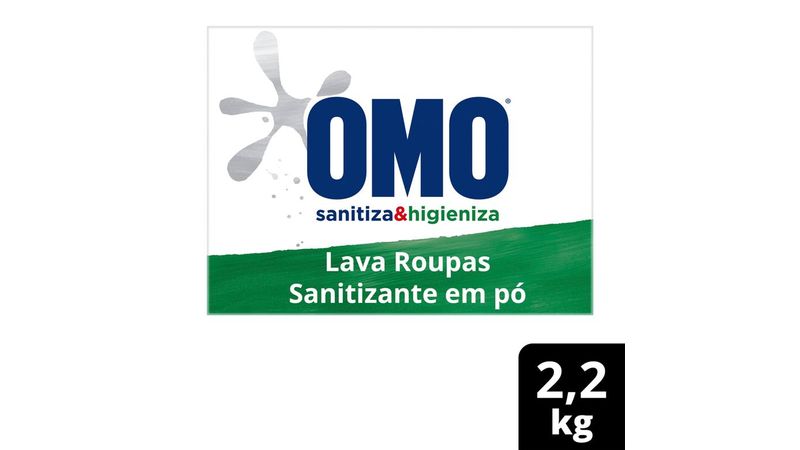 Lava Roupas Omo Sanitizante Lavagem Perfeita Sanitiza e Higieniza