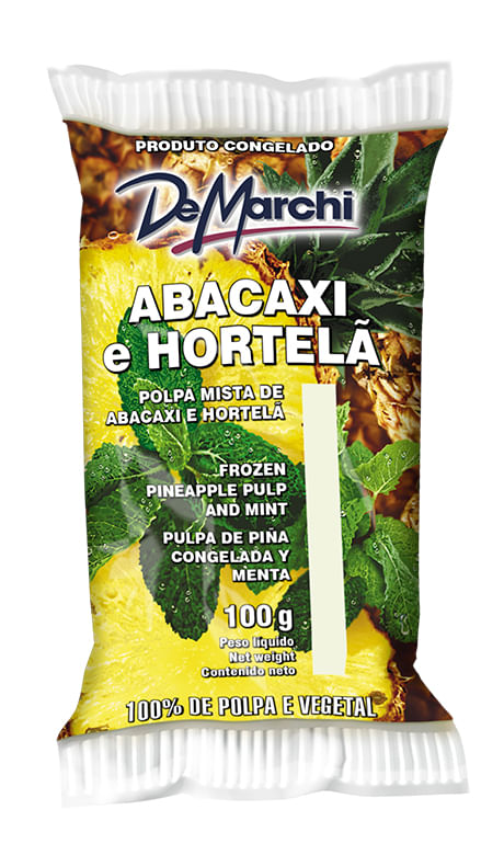 Polpa de Abacaxi com Hortelã Congelada De Marchi 100 g